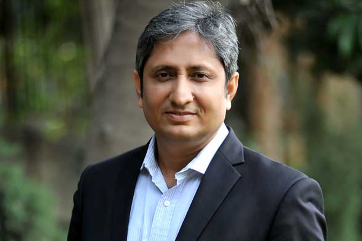 Portrait of Indian journalist Ravish Kumar