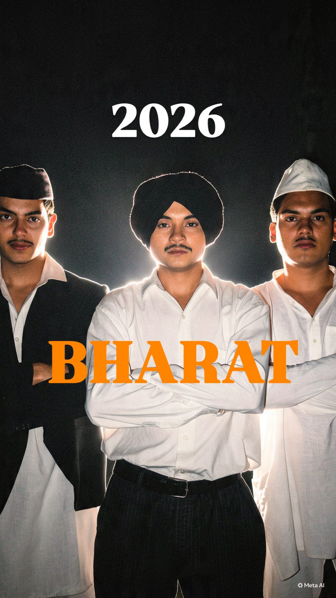 A 2026 reel imagines Bhagat Singh, Rajguru and Sukhdev asking whether independence delivered civic freedom